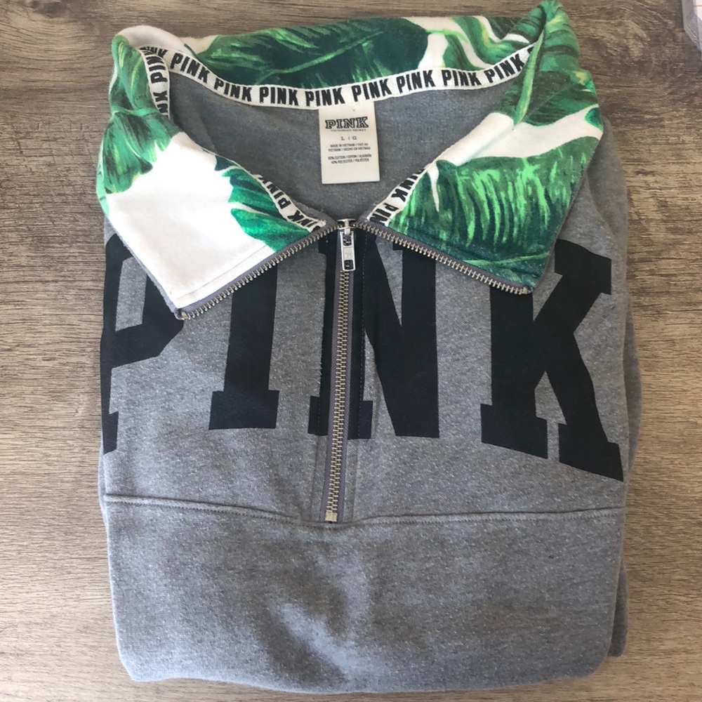 VS Pink Lounge Quarter Zip